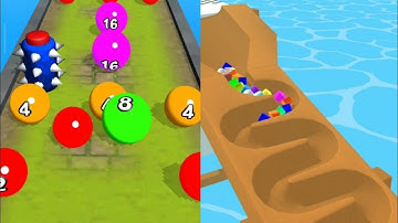 2048 Ball Vs Marble Run 3D Gameplay Android ios All Levels