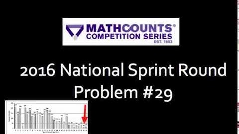 2016 Mathcounts National Sprint Problem #29