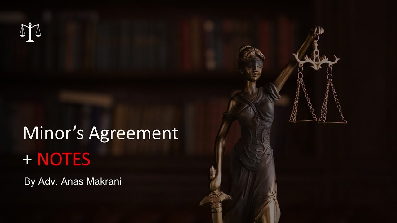 Minor's Agreement || With Notes || Semestra || Indian contract Act