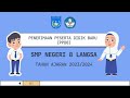 Penerimaan Peserta Didik Baru (PPDB) SMP Negeri 8 Langsa T.A 2023/2024