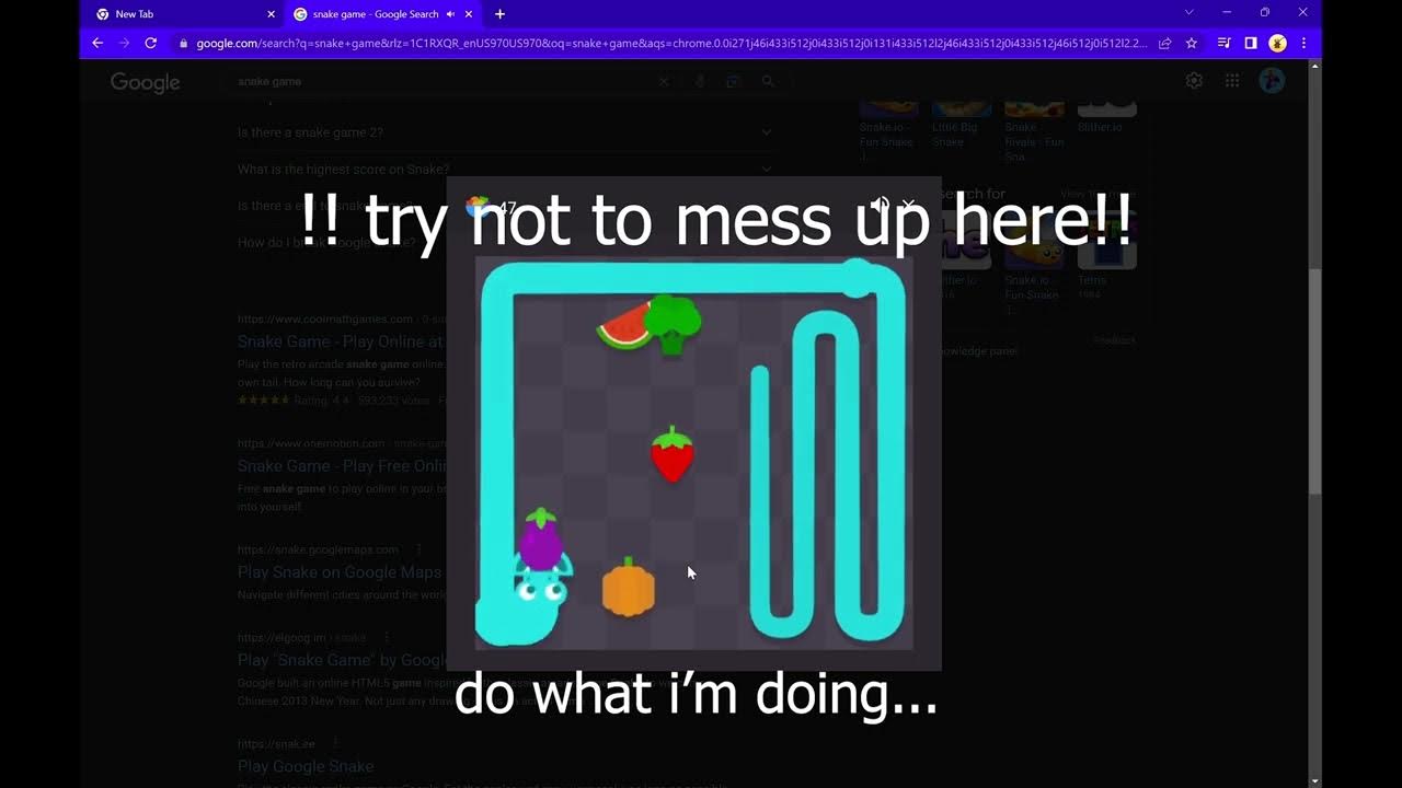 how to beat the google snake game for beginners 