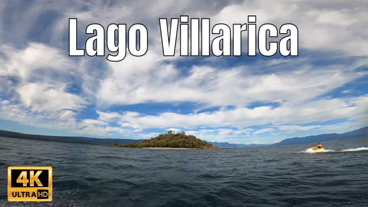 Lago Villarrica Chile - Recorrido Hacia La Isla Aillaquillen En Moto De Agua