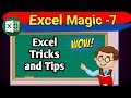 Excel Magic-7 | Excel Tricks and Tips | thecomputerschool