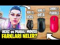 Valorantta UCUZ, ORTA ve PAHALI mouse ile oynadım! (100TL - 1500TL - 3500TL )