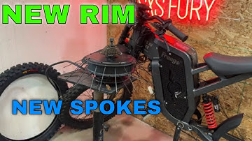 FREEGO X2 Rear wheel Rebuild DIY. new rim and spokes