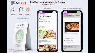 Create a Digital QR menu for your Restaurant or Bar Their mobile is your menu now