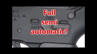 General caught on full semi automatic gaffe