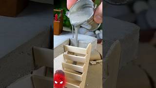 Mini Staircase Making Tutorial 😍🏠 #miniature #diy #viral#usa