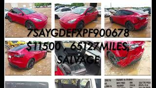 7SAYGDEFXPF900678 $11500 , 65127MILES, SALVAGE