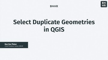 Select duplicate geometries in a single layer in QGIS