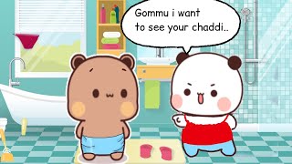 UNDERWEAR PROBLEM  || Bubu checking Dudus chaddi  || milk and mocha videos || Peach and Goma