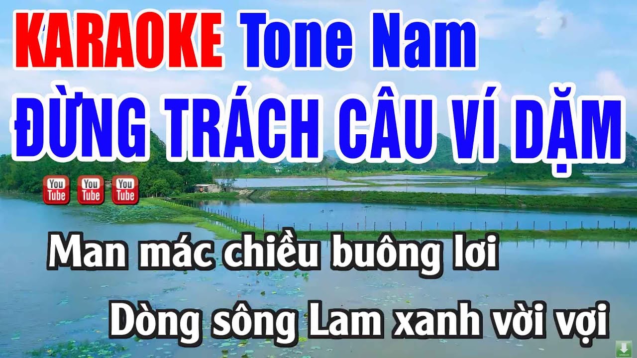 Đừng Trách Câu Ví Dặm KARAOKE Tone Nam Beat Chuẩn 2026 - Nhạc Sống Thanh Ngân