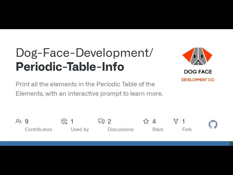 Periodic Table Info Project Preview