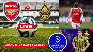 Arsenal Vs Kairat Almaty  Stream Chdanions League Ucl Football Match Score Highlights Gunners