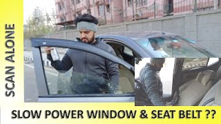 Slow power window fix | slow seat belt retraction | problem solved in 5 minutes.