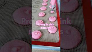 Just some pretty pink macarons to brighten your day 🩷 #shorts #satisfying #fyp
