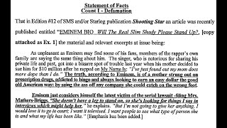 Eminem's Mom Lawsuit - Debbie Mathers v Marshall Bruce Mathers III (2000-2001)