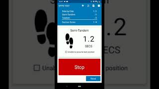 SPPB Test App - Short Physical Performance Battery - Demo screenshot 1