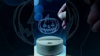 halloween pumpkin / Carving Light Lamp / 3d drawing /AL65 #shorts