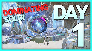 Day 1 DOMINATING The MOST CONTESTED SERVER SOLO | Solo INX 3Man Ark PVP