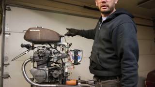 Honda CB350 Motorcycle Engine Test Stand