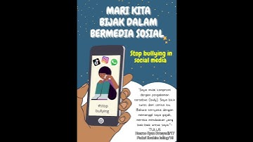 Poster tentang Cyberbullying kelas X 1