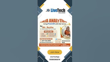 📊 Data Analytics with Power BI & SQL – New Batch from Feb 24! 🚀 #dataanalytics #training