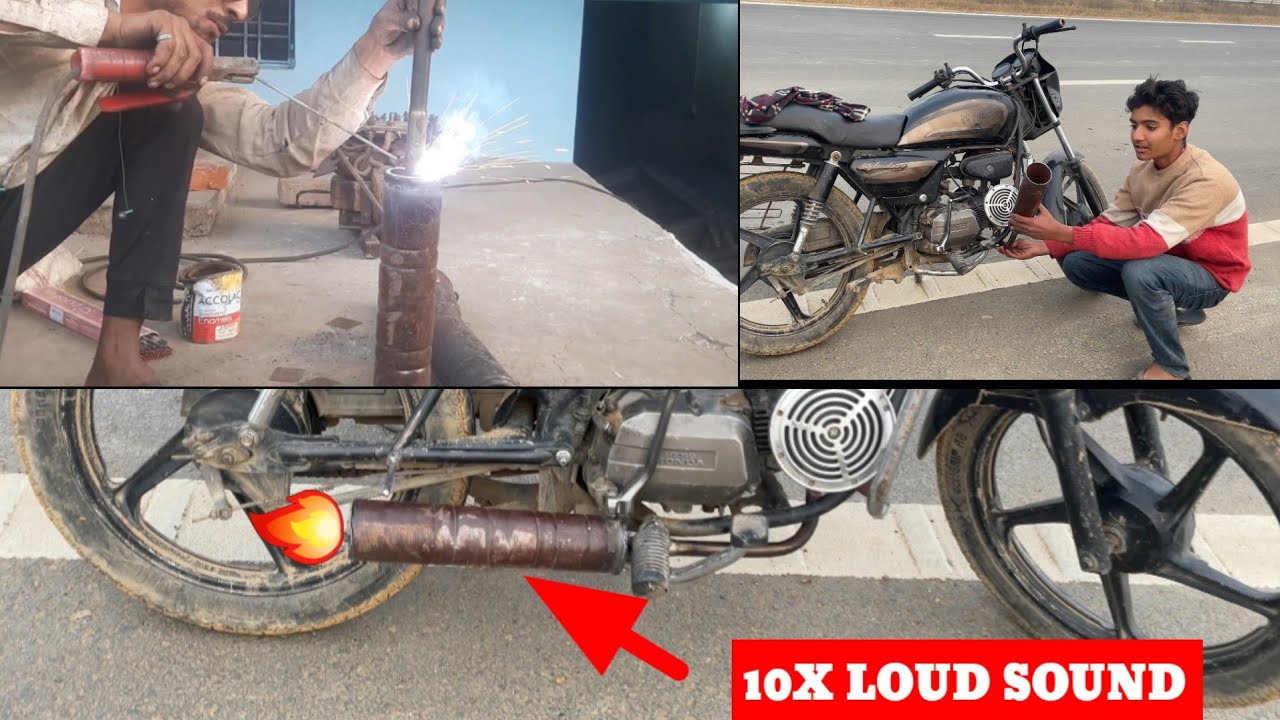 NEW EXHAUSTE READY KARA DIYA EXHAUSTE INSTALL IN SPLONDOR 100X LOUD SOUND 