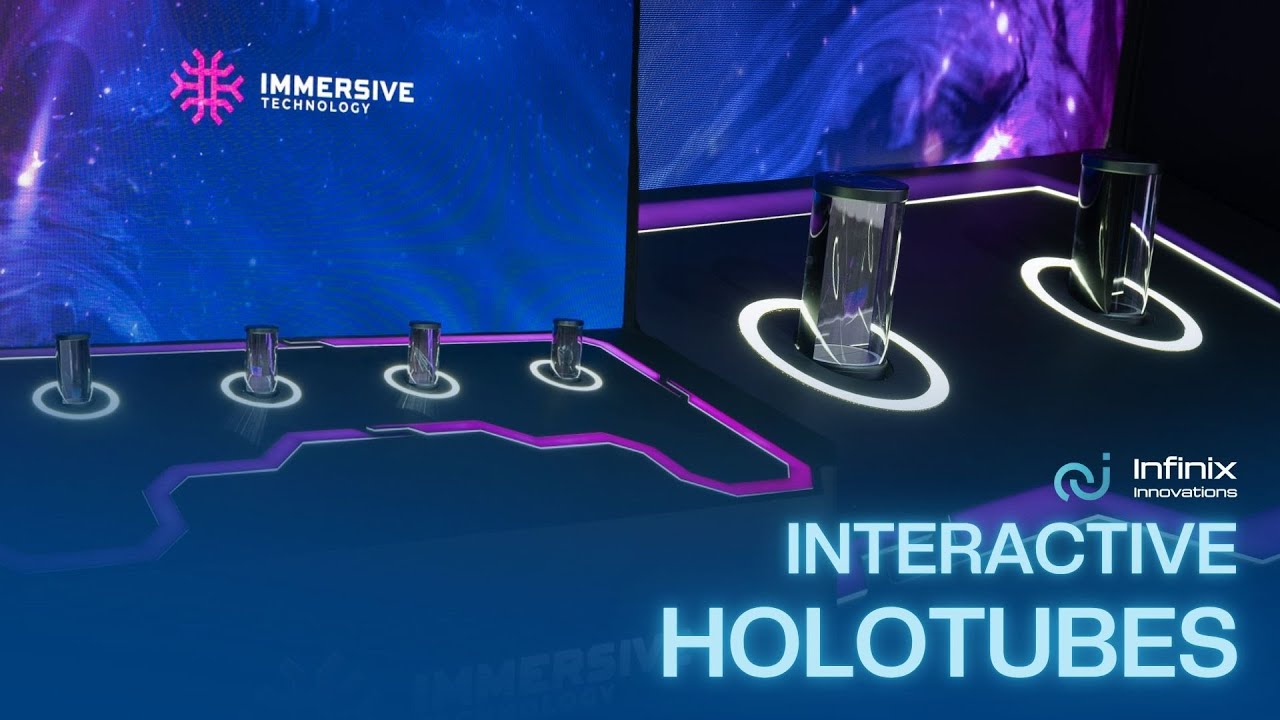 Interactive Holotubes | Interactive Hologram Technology| Event technology| Infinix Innovations