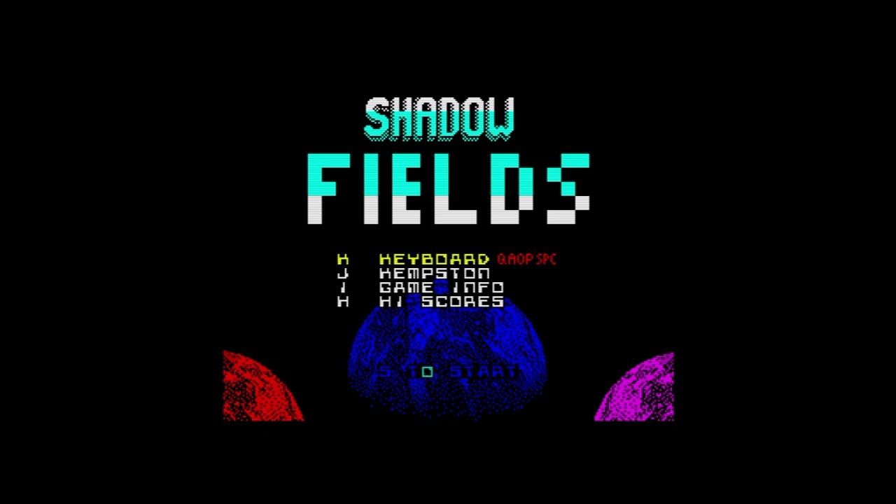 ZX SPECTRUM ( 128KB ) += SHADOW FIELDS =+ NEW AWESOME SHOOTEM UP