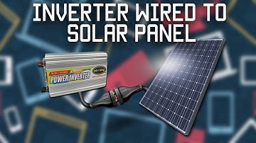 Inverter wired directly to solar panel