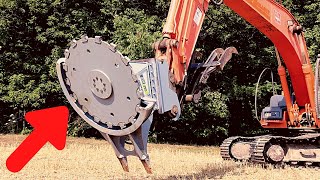 Powerful Big Tree Harvester Working, Amazing Giant Excavator Cutting Tree