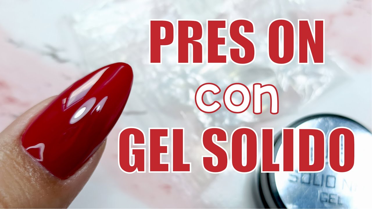 Uñas PRESS ON con GEL SÓLIDO | UÑAS SIN MONÓMERO | Uñas fáciles PASO A PASO