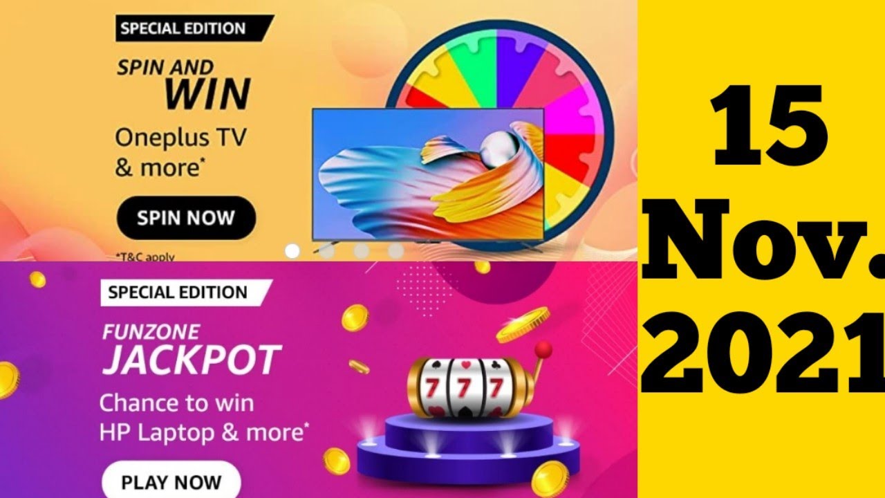 Amazon Special Edition Funzone Jackpot Answers Today | Amazon Quiz Answers Today | Amazon Quiz Today