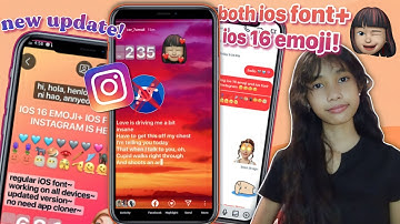 INSTAGRAM iOS EMOJI + FONT AT THE SAME TIME! HOW TO (NO NEED APP CLONER) | Lovely Umali