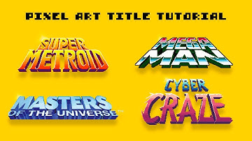 How to make 3D Title Lettering? | Pixel Art Workflow