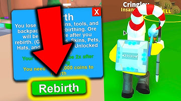 REBIRTHING IN ROBLOX MINING SIMULATOR