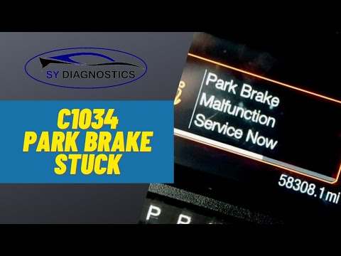 2017 फोर्ड एज - पार्क ब्रेक की खराबी - C1034 C2007 C2008