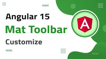 17) Mat Toolbar Customization in Angular 15 | angular material | angular 15 tutorial