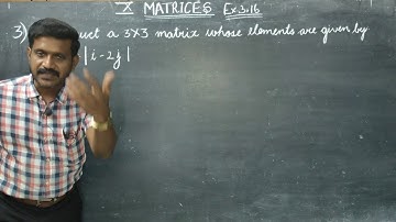 10th Std Maths Ex.3.17  (1), (3)(i),(5),(7)(I) Matrices