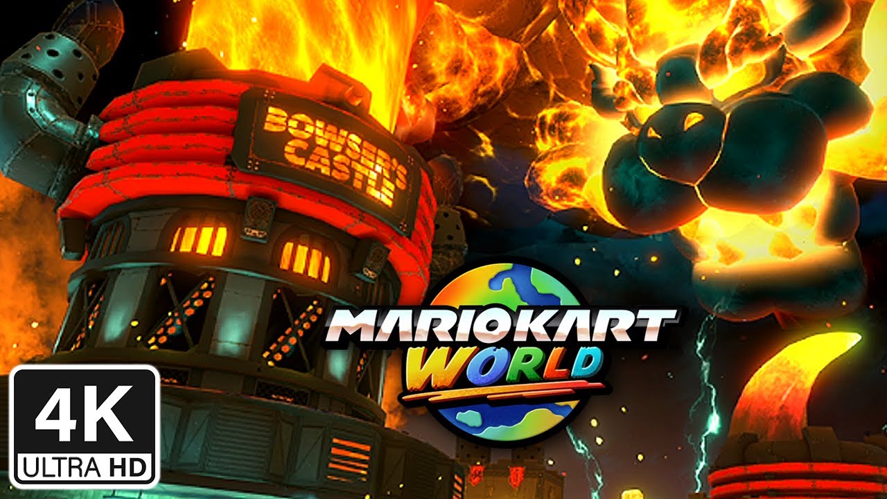 Mario Kart World · Bowser's Castle (HDR 4K60FPS)