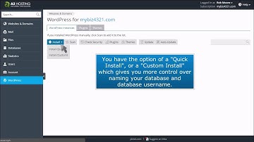 Installing WordPress on A2 Hosting