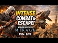 Intense Combat &amp; Escape Assassin’s Creed Mirage PS5 LIVE #ps5live #assassincreedmirage #gaminglive