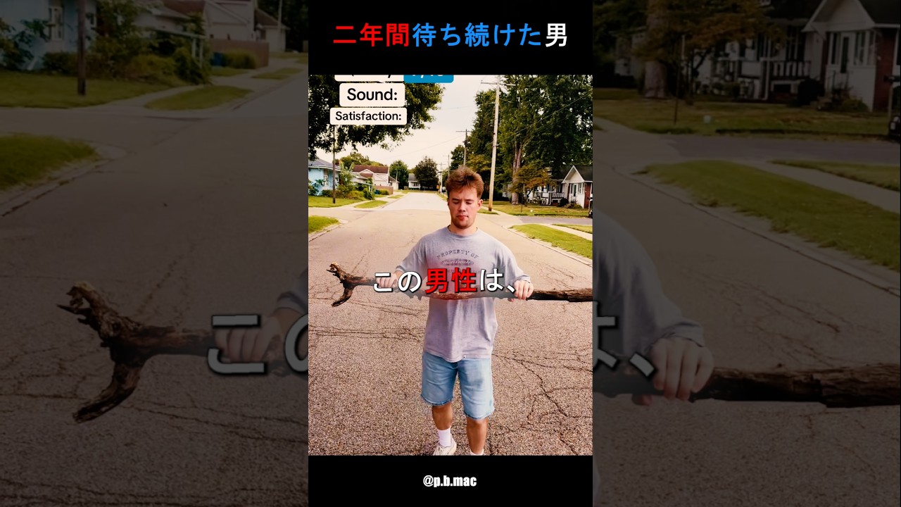 毎日棒を折る男
