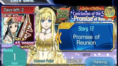 SAO MD: Conclusion of the Star - Promise of Reunion Ranking 18s/22s