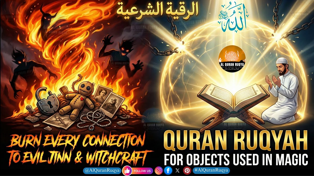Quran Ruqyah for Objects Used in Magic | Burn Every Connection to Evil Jinn & Witchcraft - Ruqiyah