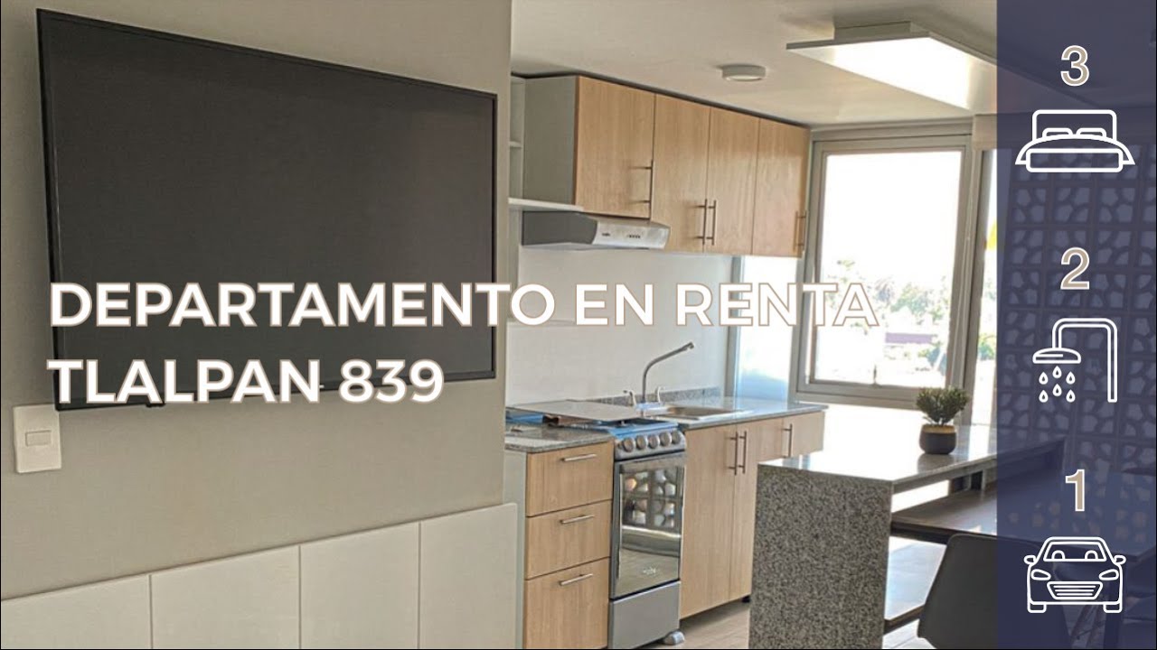 Departamento Tlalpan 839 | Colonia Postal | Benito Juárez - YouTube