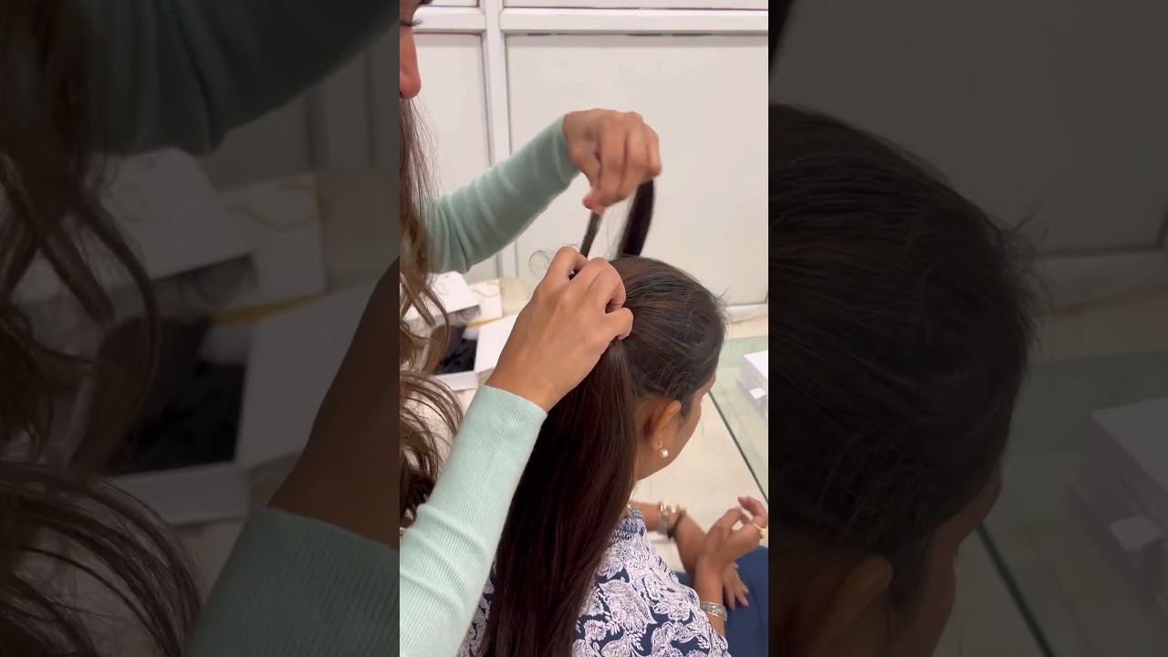 Long Ponytail Extensions For Short Hair | Human Hair Extensions For Thin Hair 