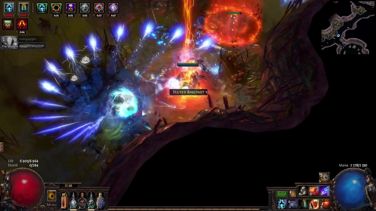 path of exile: lightning tendrils inquisitor vs Abaxoth