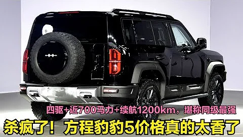 比亞迪殺瘋了！方程豹豹5正式售價一公布，網友們再也坐不住了 - 天天要聞